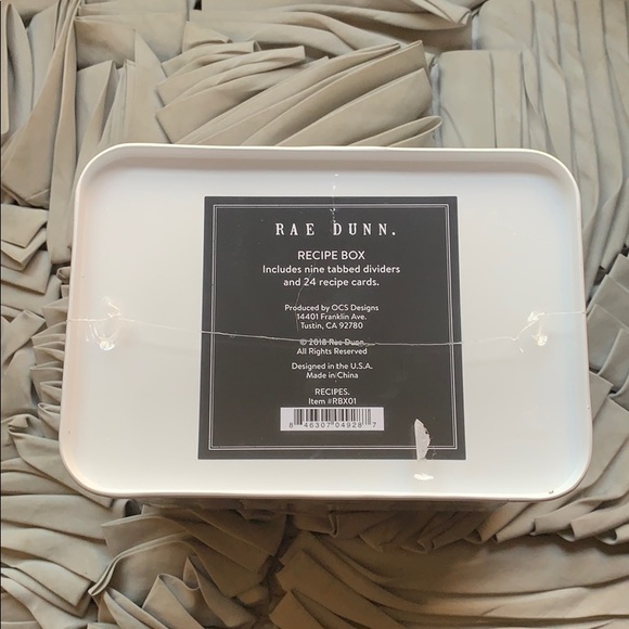 Rae Dunn Recipe Box - Picture 2 of 5